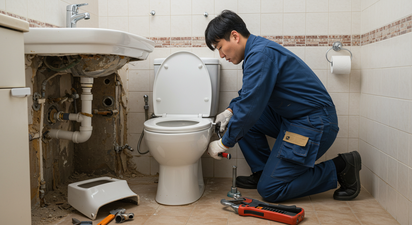 변기와 세면대 교체 패키지